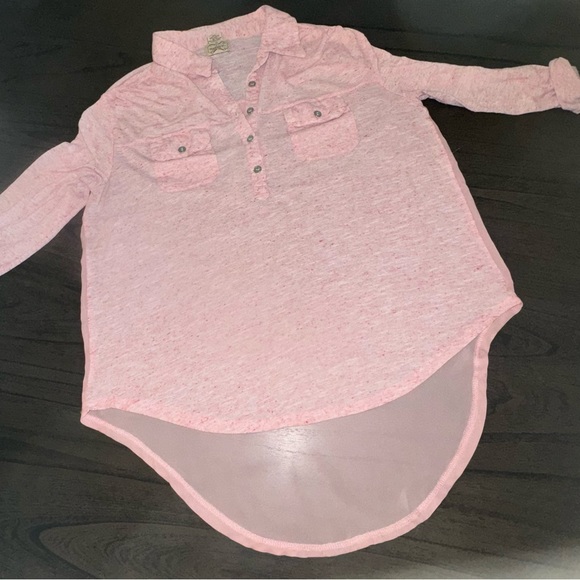 eyelash couture Tops - Juniors pink Eyelash blouse